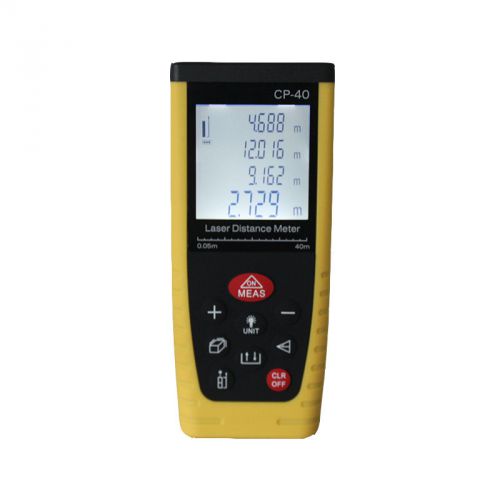 CP-40 Laser Distance Meter/Measurer with area/volume calculator, range: 0.05-40m