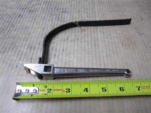 US MADE GLENAIR INC. STRAP WRENCH WITH 3/8&#034; FEMALE DRIVE AVIATION TOOL