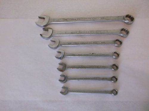 7 Piece PROTO Open/Closed Combination Wrench Set - 12 Point