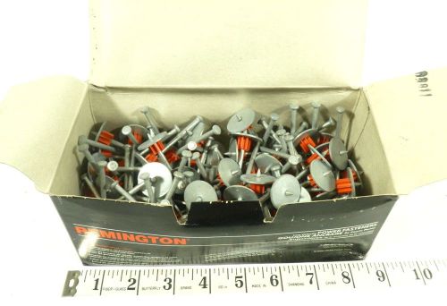 Pk of 100 Remington #SPW250 Power Actuated Fasteners 2-1/2&#034; w/ Wash ~ (Off7A)
