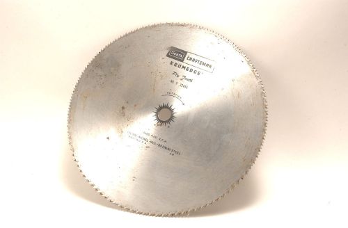 Sears Kromedge Ply Tooth #9 32246 Chrome-Nickel-Molybdenum Steel Table Saw Blade