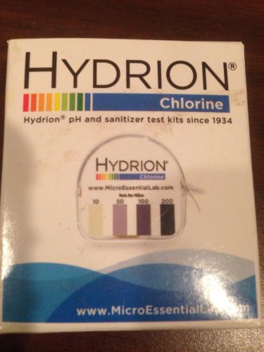 Hydrion chlorine test kit cm-240 for sale