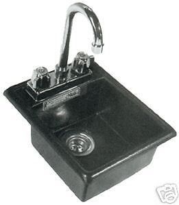 Compact small Hand Sink with deck for faucet NFS app