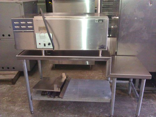 Holman mm14 14&#034; electric conveyor toaster oven w/hood and stand for sale