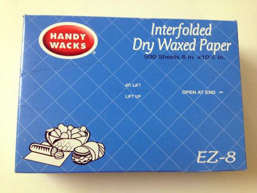 500 pcs 8&#034;x 10.75&#034; dry waxed deli papers pop-up sheets waxed paper for sale