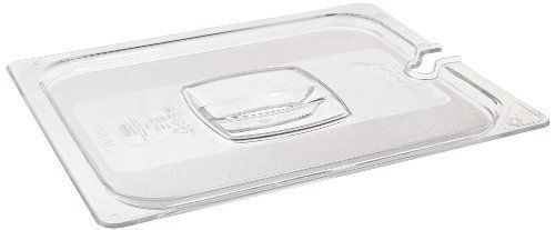 New rubbermaid commercial fg128p86clr cold food pan cover with utensil notch 1/2 for sale