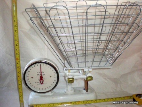 Detecto Scale 384RDC Laundry w basket 30 x 1/2 lbs Dry Cleaning vintage NEW iron