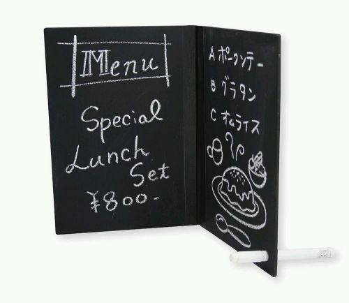 Blackboard menu book with dustless Chalk and chalk holder and eraser 1 pack
