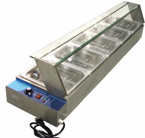 5-well commercial bain-marie buffet food warmer server for sale