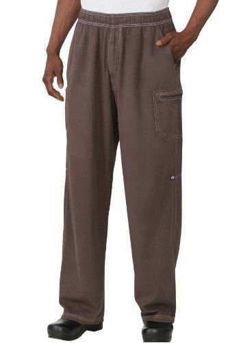 NEW Chef Works UPEW Enzyme Utility Chef Pants  X-Small  Chocolate
