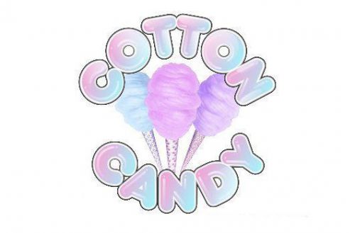 Cotton Candy 10&#039;&#039;x10&#039;&#039; Decal for Concession Trailer or Candy Floss Stand