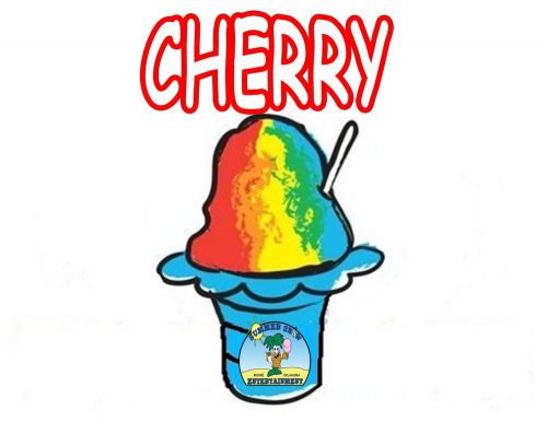 CHERRY SYRUP MIX Snow CONE/SHAVED ICE Flavor GALLON CONCENTRATE #1 FLAVOR