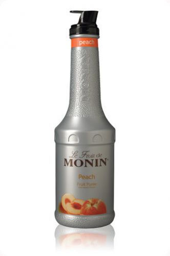 Monin Peach Fruit Puree 1 Liter 4 count MPN M-RP036F