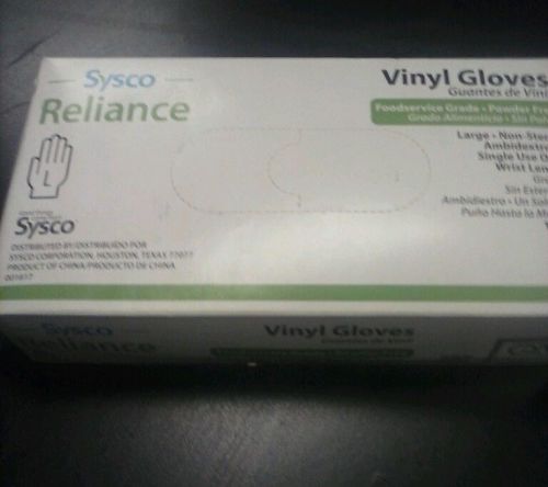 Food grade vinyl gloves Powder free 100 count