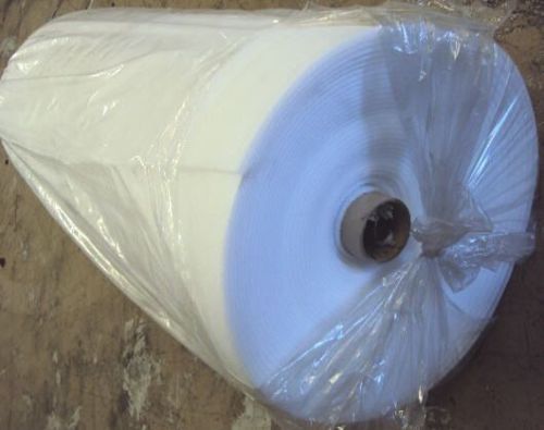 1 pc. 190&#039; x 48&#034; x 3/8&#034;  polyethylene foam roll - white - #1.7 for sale