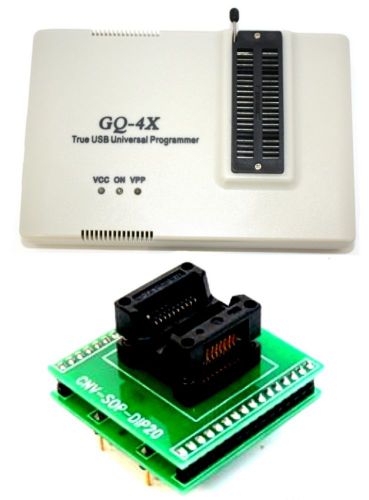 Gq-4x true usb willem programmer + adp-027 soic20-dip20 (cnv-sop-dip20) adapter for sale