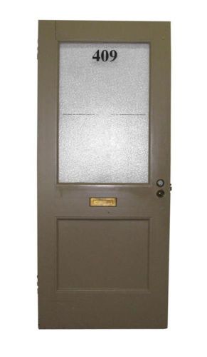 Office doors with textured half glass