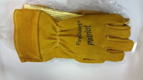Patriot Fire Fighters Gloves - Size 2XL - Gold - Guantlet Style
