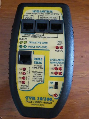 TVR 10/100 LAN Tester - Trace- Verify- Repair