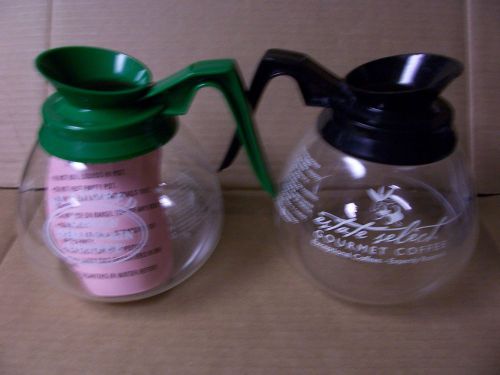 (2) CARAFES--COFFEE POTS--GLASS--COMMERCIAL--12 CUP--FITS BUNN AND MANY OTHERS