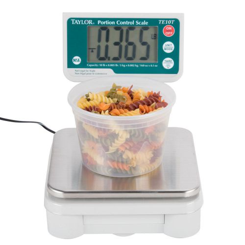 Taylor te10t digital 10 lb portion scale with tower readout - nsf for sale