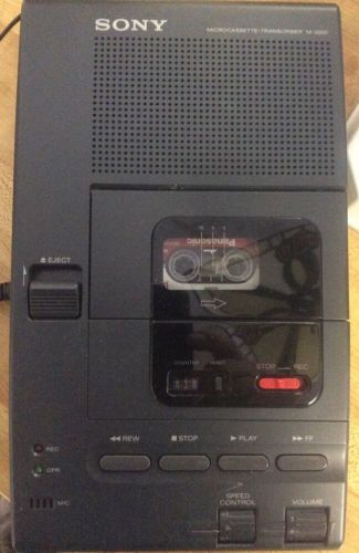 Sony microcassette transcriber/recorder m-2000 w/ac adapter tested works great!! for sale