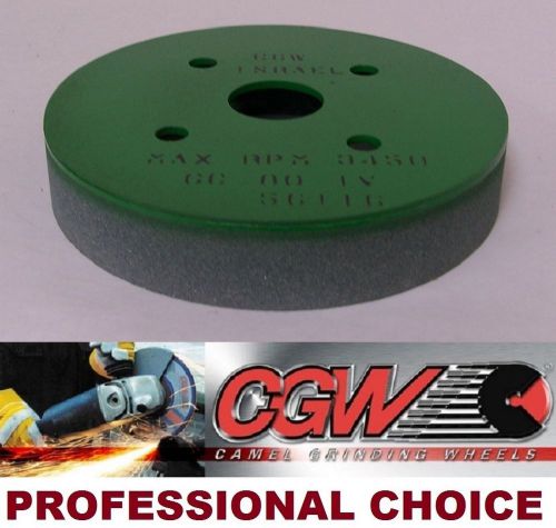 Cgw 6&#034; x 1&#034; x 4&#034; green silicon carbide plate mounted grinding wheel grit: 80 for sale