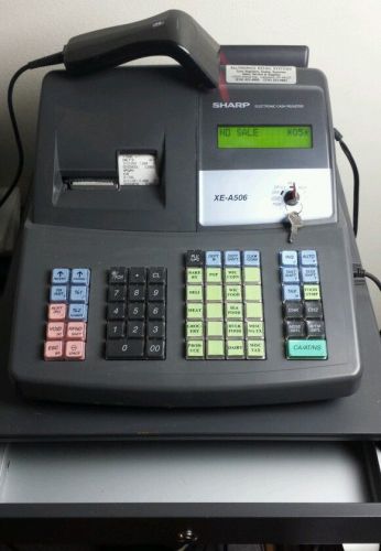 Excellent Condition! SHARP XE A506 ELECTRONIC CASH REGISTER WITH SCANNER