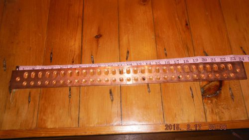 24&#034; Copper Ground Bar 29 positions 3/8&#034; Universal hole spacing