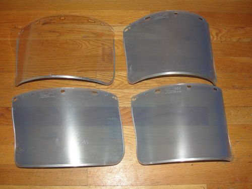 American Allsafe Safety Face Shields New Set of 4 8&#034; x 15 1/2&#034; x .040 B-8154