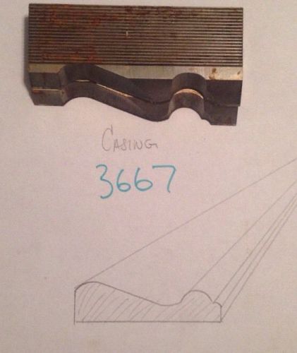 Lot 3667 Casing Moulding Weinig / WKW Corrugated Knives Shaper Moulder