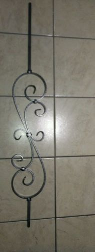 Stair metal balusters scroll. 35 balusters. for sale