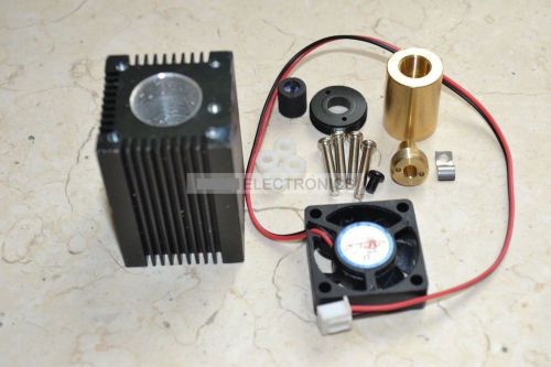 Laser Module Housing 33x33x50mm for 5.6mm TO-18 LD with Glass Lens &amp; Fans