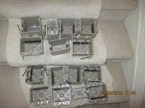 15 EACH ASSORTED ELECTRICAL  OUTLET BOXES    BY ALLIED MOULDING  K AUC 2
