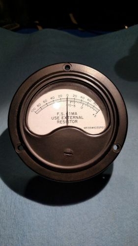 Burlington Instument Co. Panel Meter 3 1/2 inch