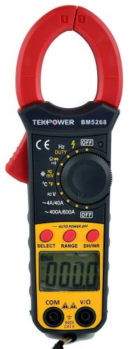Tekpower bm5268 ac/dc v/a resistance frequency digital clamp meter multimeter for sale