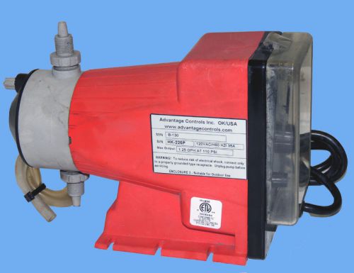 Advantage Controls B-130 Microtron Metering Pump 30 GPD 110 PSI / Warranty