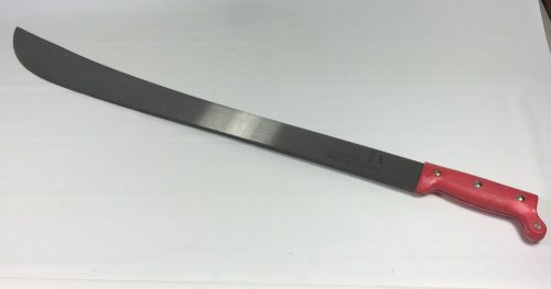 Hansa Machete - 24&#034; Long Blade - Red Plastic Handle