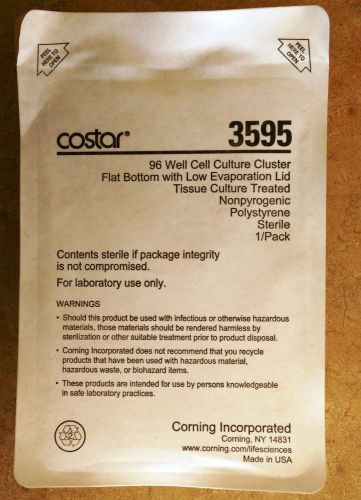 Corning costar 3595 96-well cell culture plates flat bottom sterile 1/pack for sale