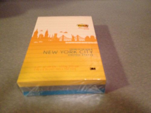 Super Sticky Post It Notes 4x6 Colors of the world New York!!(Great Buy)!