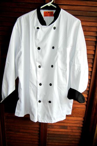 SofTuf L Sz Chefs Double Breasted LS Chef&#039;s Coat NWOT