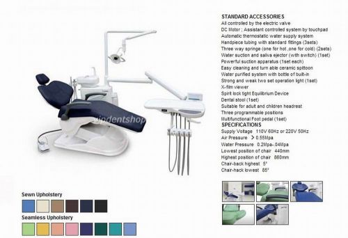  computer controlled dental unit chair fda ce approved b2 model hard leather for sale