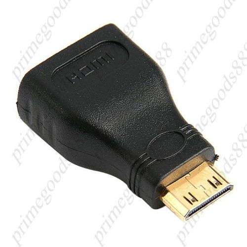 Gold Plated Male Mini HDMI Type C to Female HDMI Type A Adapter Converter HDTV