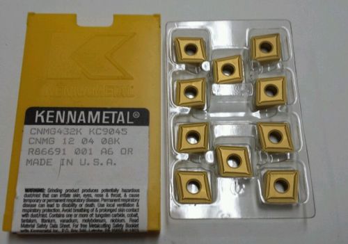 Kennametal CNMG 432K KC9045 coated carbide inserts (1 package of 10 inserts)