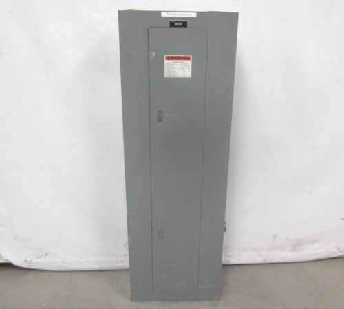 Square d nq 225-amp main circuit breaker panelboard enclosure 3ph 42-slot 208vac for sale