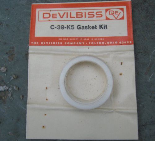 Devilbiss c-39-k5 2&#034; cup gaskets (5 pack) for type cv spray gun tank for sale