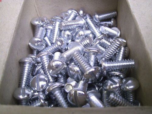 10-24 x 1/2 round head slotted machine screw steel zinc (qty 135) #57180 for sale