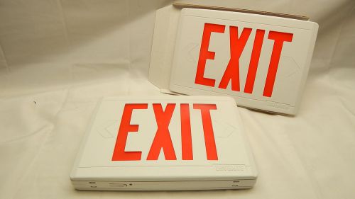 NEW DAY BRITE ELECTRIC RED LETTERS INDUSTRIAL COMMERCIAL LIGHTED EXIT SIGN LOOK