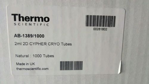 2ml Tube, 1000 clear 2D Cypher Cryo