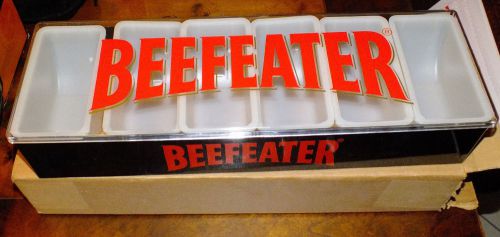 New! Beefeater Condiment Tray Caddy - Fruit Holder Garnish Picnics